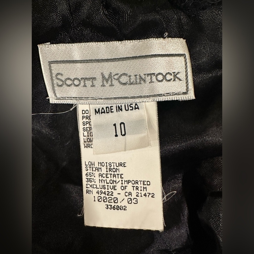Vintage Scott McClintock Beaded Velvet Maxi Gown | 90s Grunge Formal Dress 10 - Picture 10 of 12